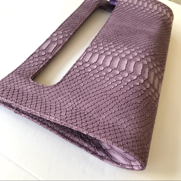 Oversized Python Clutch NWOT - Picture 2 of 10